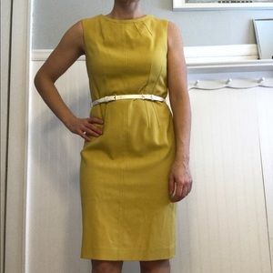 Anne Klein sleeveless shift dress with belt